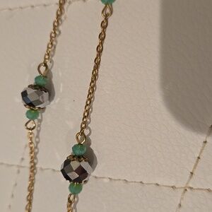 Green and Gold Necklace